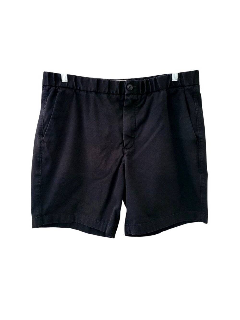 Everlane Shorts Mens Size XL Black Chino 7" Stretch Uniform Adult Preppy Casual - Picture 1 of 6